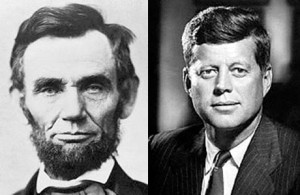 links between president lincoln and kennedy