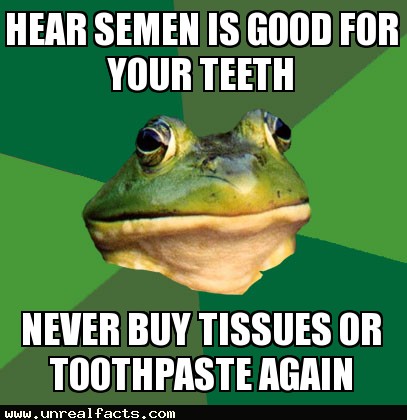 sperm good for teeth