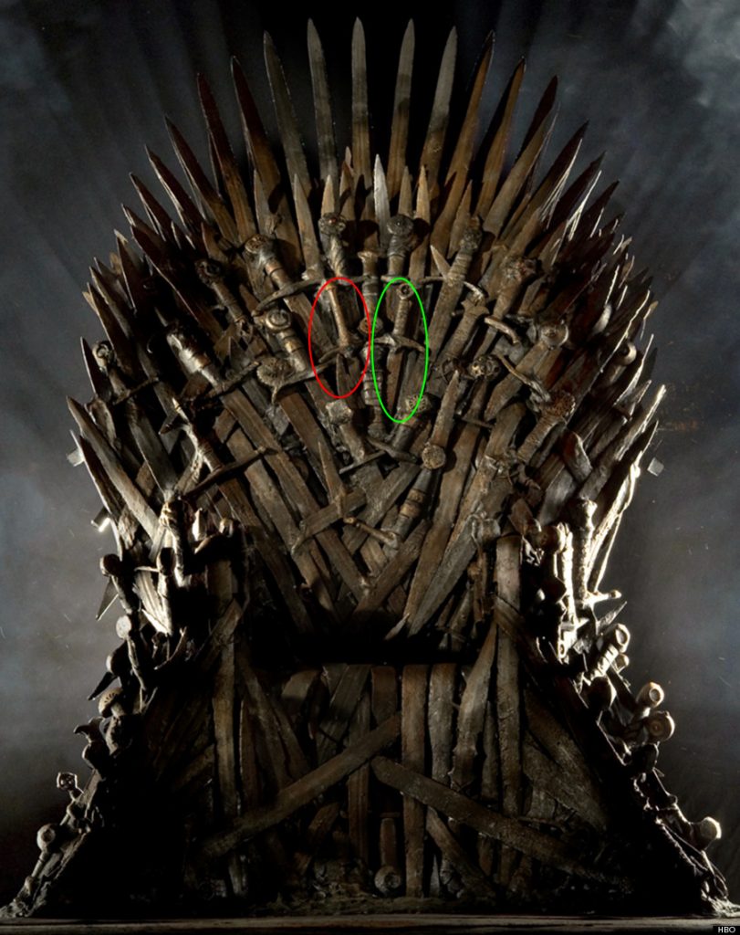 iron throne gandalf sword glamdring