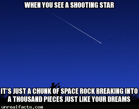 shooting star astronaut poop