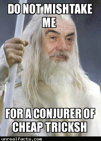 sean connery gandalf offer