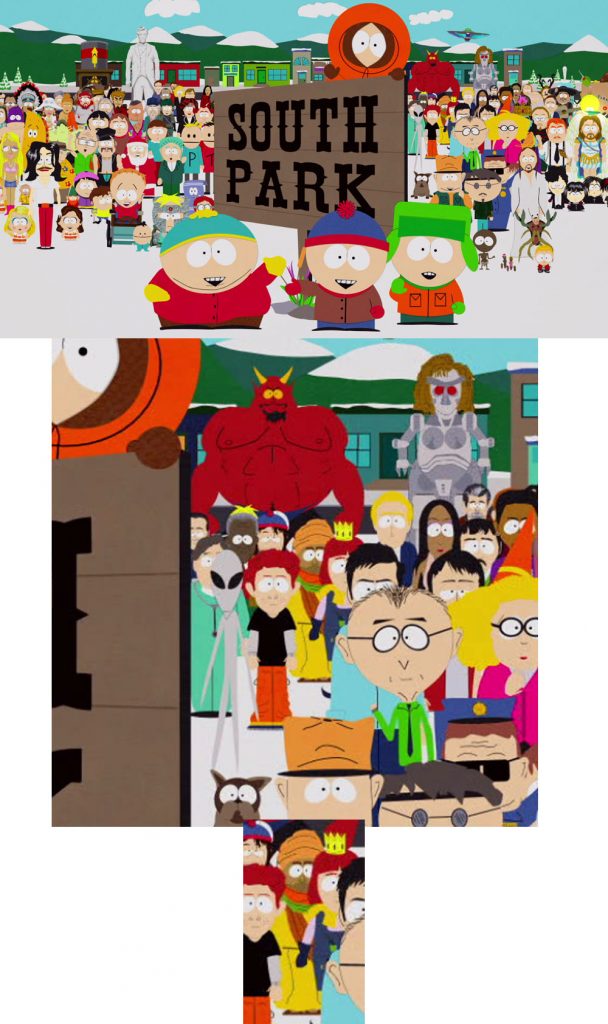 muhammad in south park opening credits